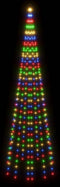 vidaXL - Vlaggenmast - kerstboom - 310 - LED's - meerkleurig - 300 - cm