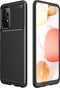 iMoshion Hoesje Geschikt voor Samsung Galaxy A52 (4G) / A52s / A52 (5G) Hoesje Siliconen - iMoshion Carbon Softcase Backcover - Zwart
