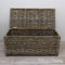 Opbergmand - Met deksel - 95x45x45 - Riet - Rotan - Grey