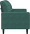 vidaXL - Tweezitsbank - 120 - cm - fluweel - donkergroen