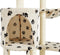 Lifa Living Pootjes - Krabpaal - 42x60x138,5 cm - creme/zwart