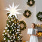 3D Kerstster Licht Buiten Kerst Decoratie - 23 inch LED Christmas Star Light Batterij met Timer, Bet