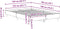 vidaXL - Bedframe - zonder - matras - 135x190 - cm - spaanplaat - wit