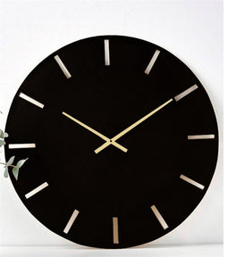 Wandklok zwart - muurklok - design wandklok 58 cm