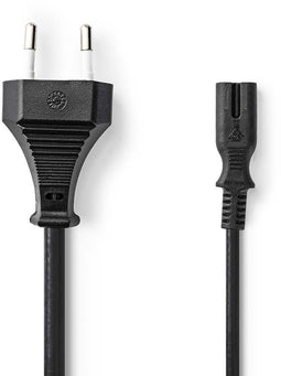 Nedis PCGP11040BK50 - Stroomkabel Euro-connector - 500 cm - Zwart