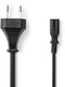 Nedis PCGP11040BK50 - Stroomkabel Euro-connector - 500 cm - Zwart