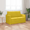 vidaXL - Vloersofa - Bed - 2-in-1 - Geel - 124x204x61 - cm - Velvet