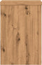 vidaXL - Plantenstandaards - 2 - st - 20x20x30 - cm - hout - artisanaal - eiken