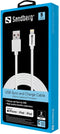 Sandberg 440-94 2m USB-A Lightning Wit iPhone kabel (5 jaar garantie)