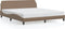 vidaXL - Bedframe - met - hoofdbord - kunstleer - cappuccinokleurig - 180x200 - cm