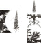 vidaXL - Kerstboom - smal - 240 cm - zwart