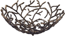 PTMD Schaal Tovah - 43x43x19 cm - Aluminium - Messing