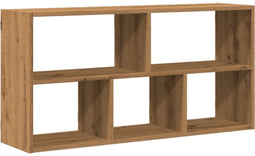 vidaXL - Wandschap - 100x25x50 - cm - bewerkt - hout - artisanaal - eikenkleurig