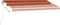 vidaXL - Luifel - vrijstaand - automatisch - 450x350 - cm - oranje - en - bruin