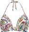 Cyell Wajang Floral - Bikinitop Voorgevormd Push Up Dames - Wit/Paars/Groen