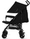 Lionelo Elia - Buggy - Lichte 7kg - Verstelbare rugleuning - Zwart