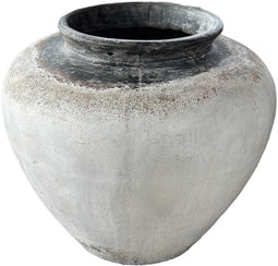 PTMD Bloempot Jinsu - 60x60x50 cm - Cement - Wit