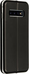 Hoesje Geschikt voor Samsung Galaxy S10 Hoesje Met Pasjeshouder - Slim Folio Bookcase - Zwart