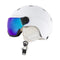 SINNER TITAN VISOR - Skihelm - Lichtgewicht In-Mold-technologie met vizier - Mat wit 59-62 cm