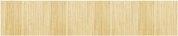 vidaXL - Vloerkleed - rechthoekig - 80x400 - cm - bamboe - lichtnaturel