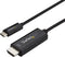 Startech.com CDP2HD1MBNL - USB C naar HDMI kabel - 4K 60Hz - Zwart