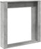 vidaXL - Haardombouw - 100x20x100 - cm - bewerkt - hout - betongrijs