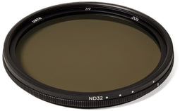 Urth 39 mm ND2-32 - Variable ND Lens Filter - 1-5 Stops Lichtvermindering - Zwart