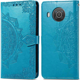 iMoshion Hoesje Geschikt voor Nokia X20 / X10 Hoesje Met Pasjeshouder - iMoshion Mandala Bookcase - Turquoise