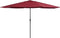 vidaXL - Parasol - met - metalen - paal - 390 - cm - bordeauxrood