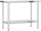 vidaXL - Keukenwerktafel - met - bovenschap - 110x55x150 - cm - roestvrij - staal