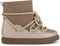 PS Poelman MIA - Dames Snowboots - Suède met schapenwol - Taupe
