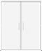 vidaXL - Dressoir - 60x31x70 - cm - bewerkt - hout - wit