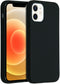 Accezz Liquid Silicone Backcover - iPhone 12 Mini - Schokabsorberend - Zwart
