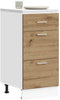 vidaXL - Onderkast - 40x46x81,5 - cm - bewerkt - hout - artisanaal - eikenkleur