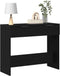 vidaXL - Console - Tafel - Zwart - Eiken - 90x36x75 - cm - Geengineerd - Hout