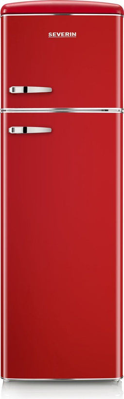 Severin RKG 8983 - Retro Koelvriescombinatie - 206 liter - Rood - Energieklasse D