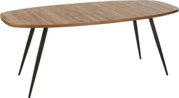 J-Line eettafel Ovaal Gerecycleerd - hout - naturel