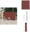vidaXL - Tuinscherm - uittrekbaar - 160x300 - cm - bruin