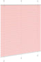 vidaXL - Plissé - rolgordijn - 120x150cm - stofbreedte - 119,4cm - polyester - roze