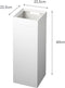 Yamazaki Tower - Prullenbak - Slank design met afneembaar deksel - Wit