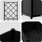 vidaXL - Tuinbak - met - Trellis - Zwart - 40x40x143 - cm