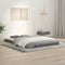 vidaXL - Bedframe - massief - grenenhout - grijs - 120x190 - cm
