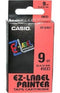 Casio XR-18RD1 Labeltape Tapekleur: Rood Tekstkleur: Zwart 18 mm 8 m
