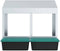 vidaXL - Kippennestkast - 2 - compartimenten - wandmontage - gegalvaniseerd - staal