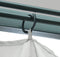 vidaXL - Prieel - met - gordijn - 300x300 - cm - aluminium - crème