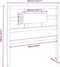 vidaXL - Hoofdbord - 105,5x4x100 - cm - massief - grenenhout - honingbruin