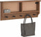vidaXL - Wandkapstok - SANDNES - 87x12x35 - cm - massief - grenenhout
