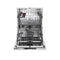 Hoover Hi3e9e0s - Inbouw Vaatwasser 60cm - Energieklasse E - Digitaal display