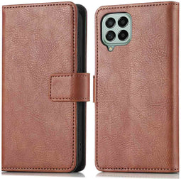 imoshion Hoesje Geschikt voor Samsung Galaxy M53 Hoesje Met Pasjeshouder - imoshion Luxe Bookcase - Bruin