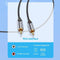 Vention 3.5mm Aux Jack naar 2 RCA Tulp Audio Kabel - Gevlochten draad - 1 m - Zwart